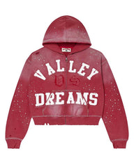 Vale Forever Classico Zip Up Hoodie Ruby Red