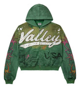 Vale Forever Inferno Zip Up Hoodie Green