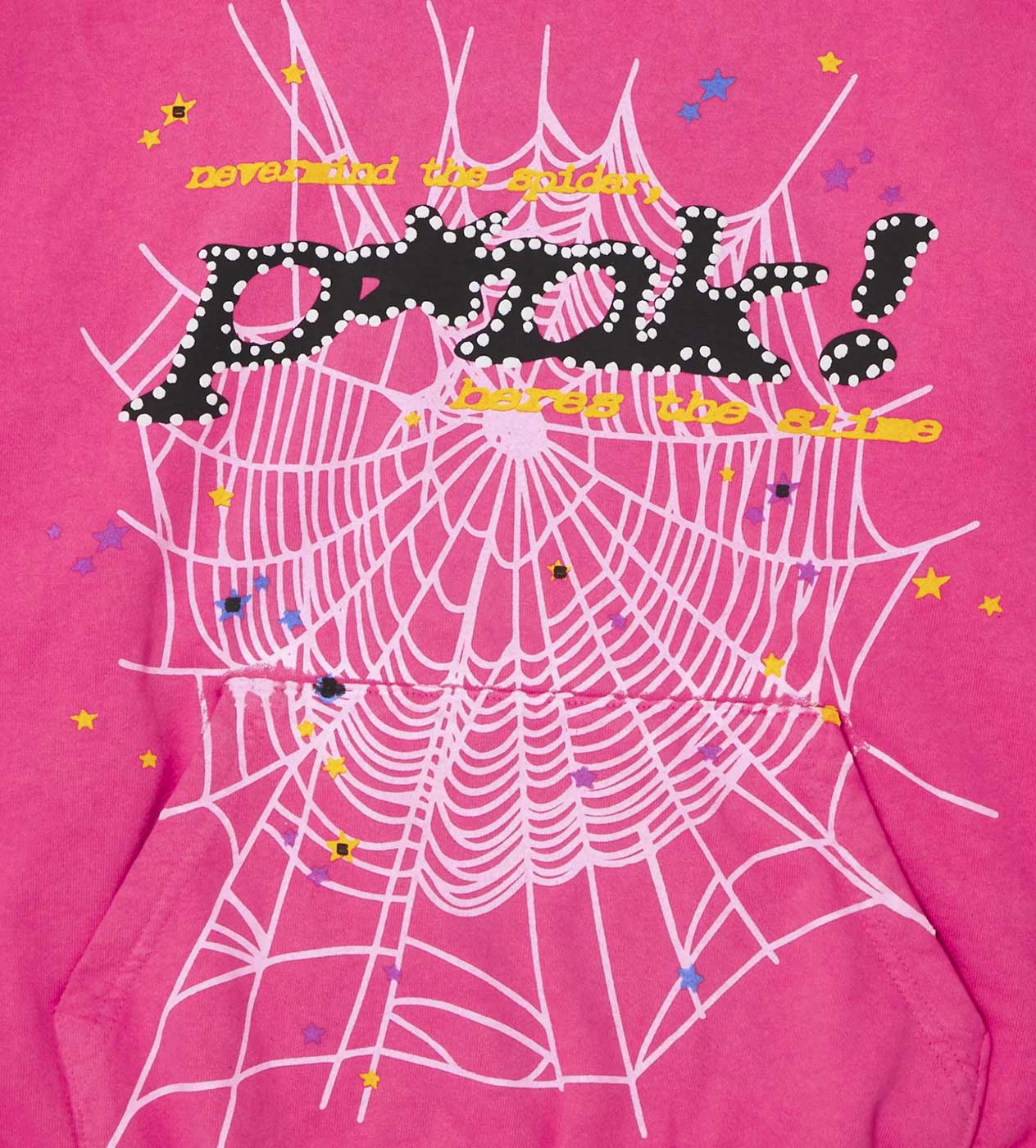 Sp5der P*nk Web Hoodie Pink