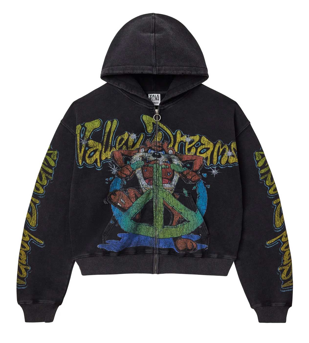 Vale Forever Taz Zip Up Hoodie Black
